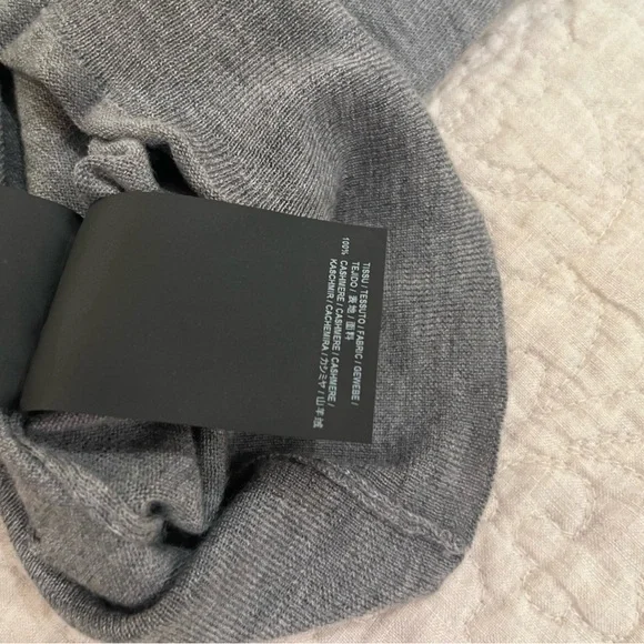 Saint Laurent Charcoal Cashmere Sweater